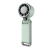 Turbine-cooled handheld ice compress fan, portable, small, USB rechargeable, foldable, neck-hanging fan