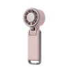 Turbine-cooled handheld ice compress fan, portable, small, USB rechargeable, foldable, neck-hanging fan